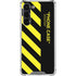 Black and Yellow Stripes Galaxy S24 FE Clear Case